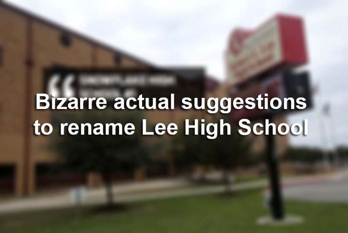 NEISD released a full list of the community-suggested names to rename Robert E. Lee High School. Many of the submissions did not meet criteria and contained offensive and inappropriate references.