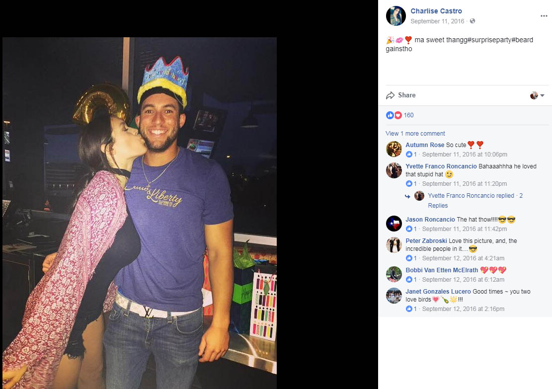 Astros outfielder George Springer marries Charlise Castro