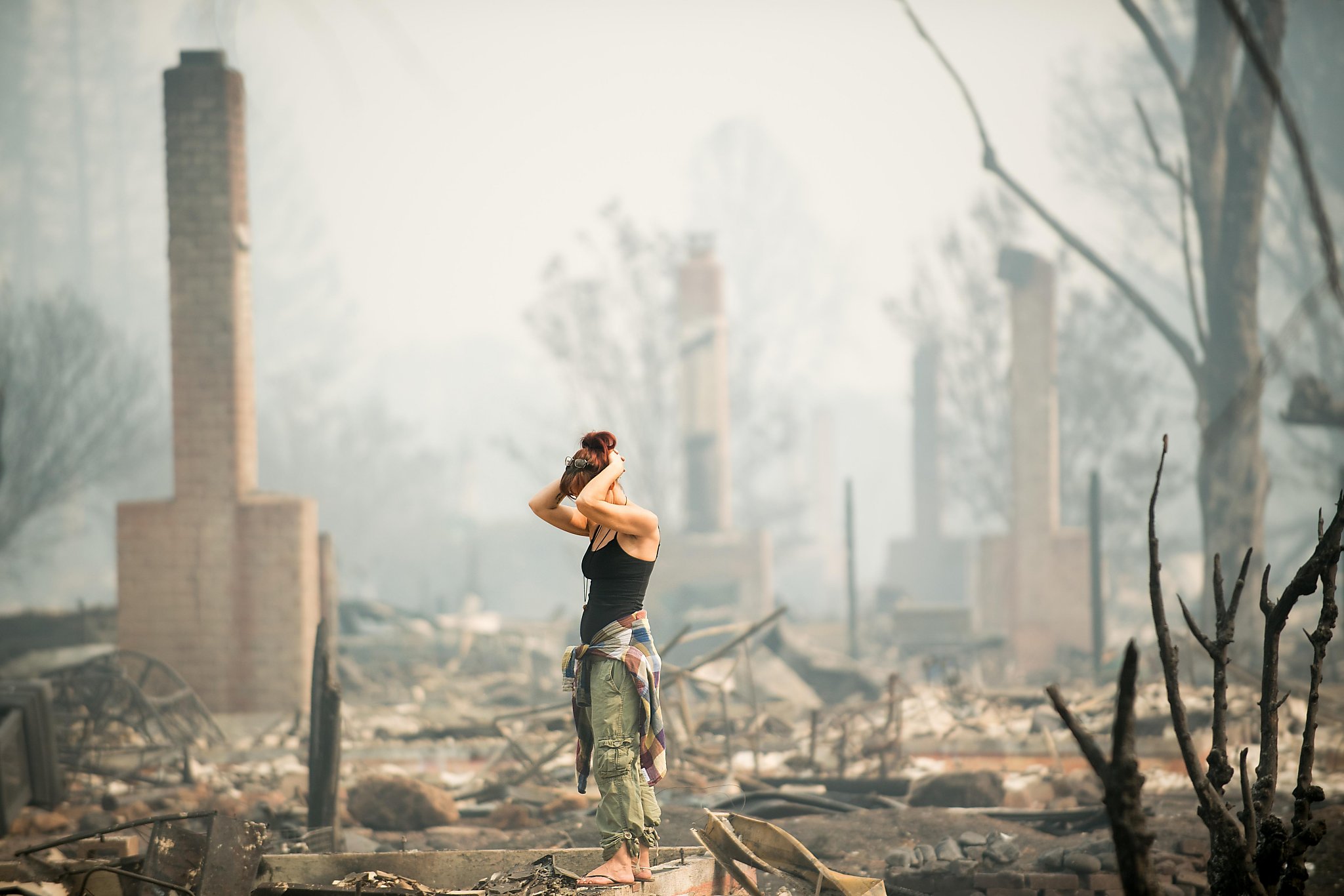 Powerful photos from the Northern California wildfires capture