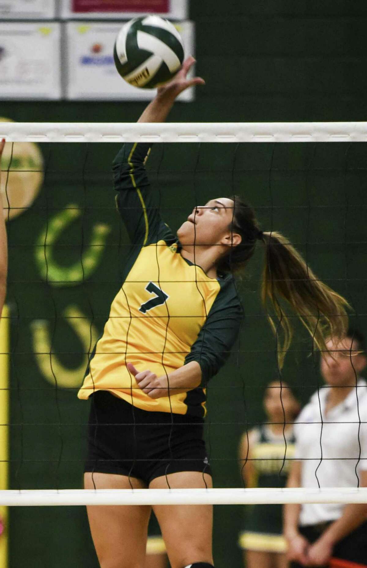 Nixon’s Atiana Adriano and the Lady Mustangs play Donna for a bi-district championship on Tuesday.