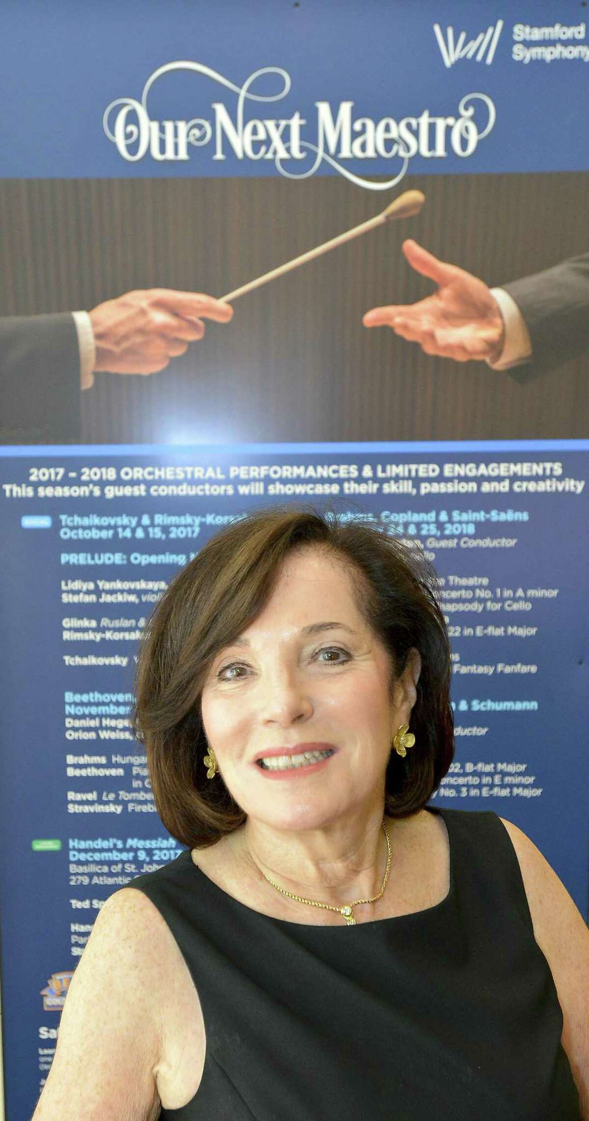 Barbara Soroca is retiring as CEO of the Stamford Symphony after 39 years. Soroca is photograph on Tuesday, Oct. 10, 2017 at the Palace Theater in Stamford, Connecticut.