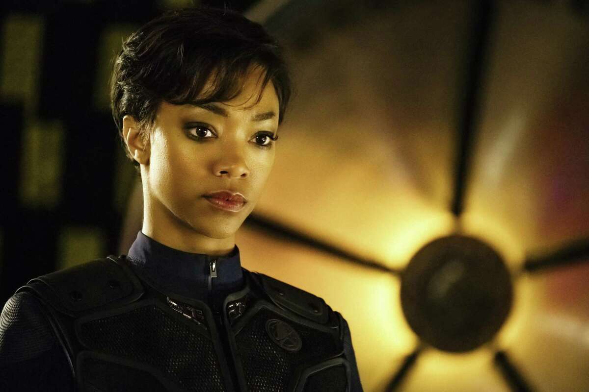 Sonequa Martin-Green as First Officer Michael Burnham in “Star Trek: Discovery.” The CBS All Access streaming series will have its first full season air on CBS, starting Sept. 24.