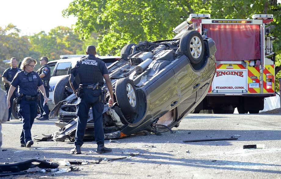 Vehicle rollover sends driver to hospital StamfordAdvocate
