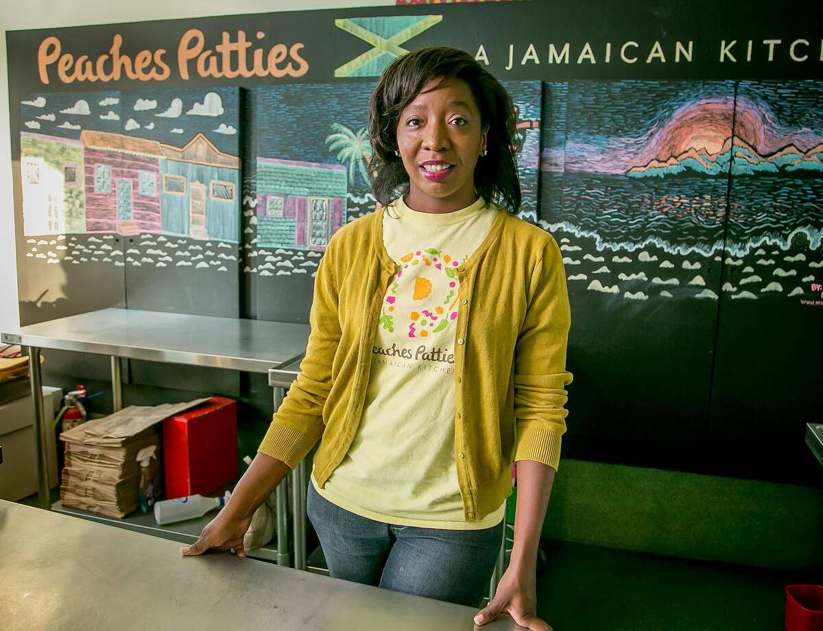 Shani Jones of Peaches Patties Jamaican Kitchen in San Francisco, Calif. is seen on October 11th, 2017.