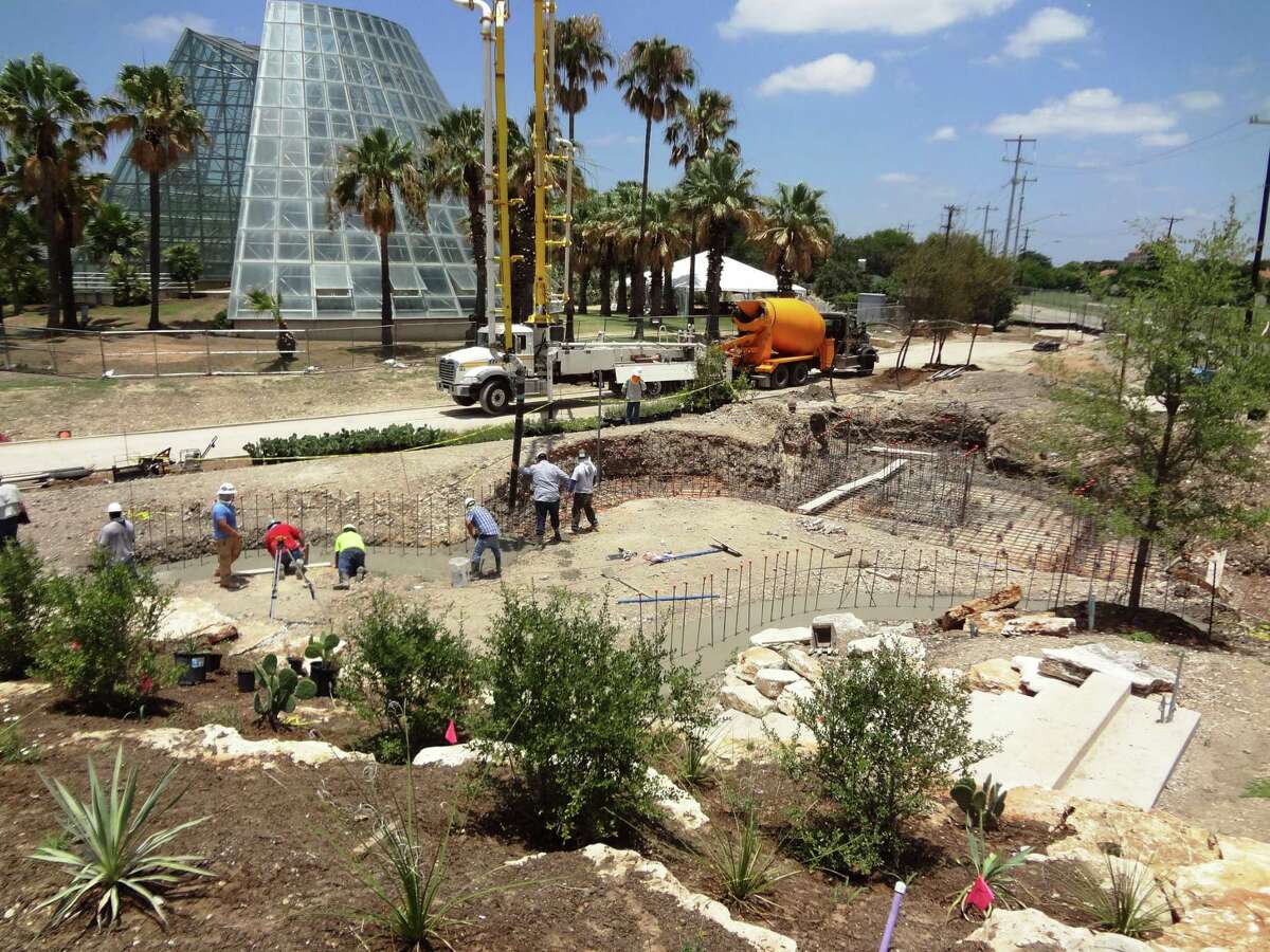 Construction continues on the new Family Adventure Garden, set to open in March 2018.