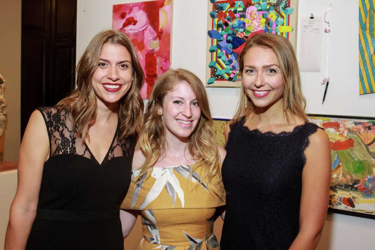 Art League Houston patrons toast Lynn Goode and Trenton