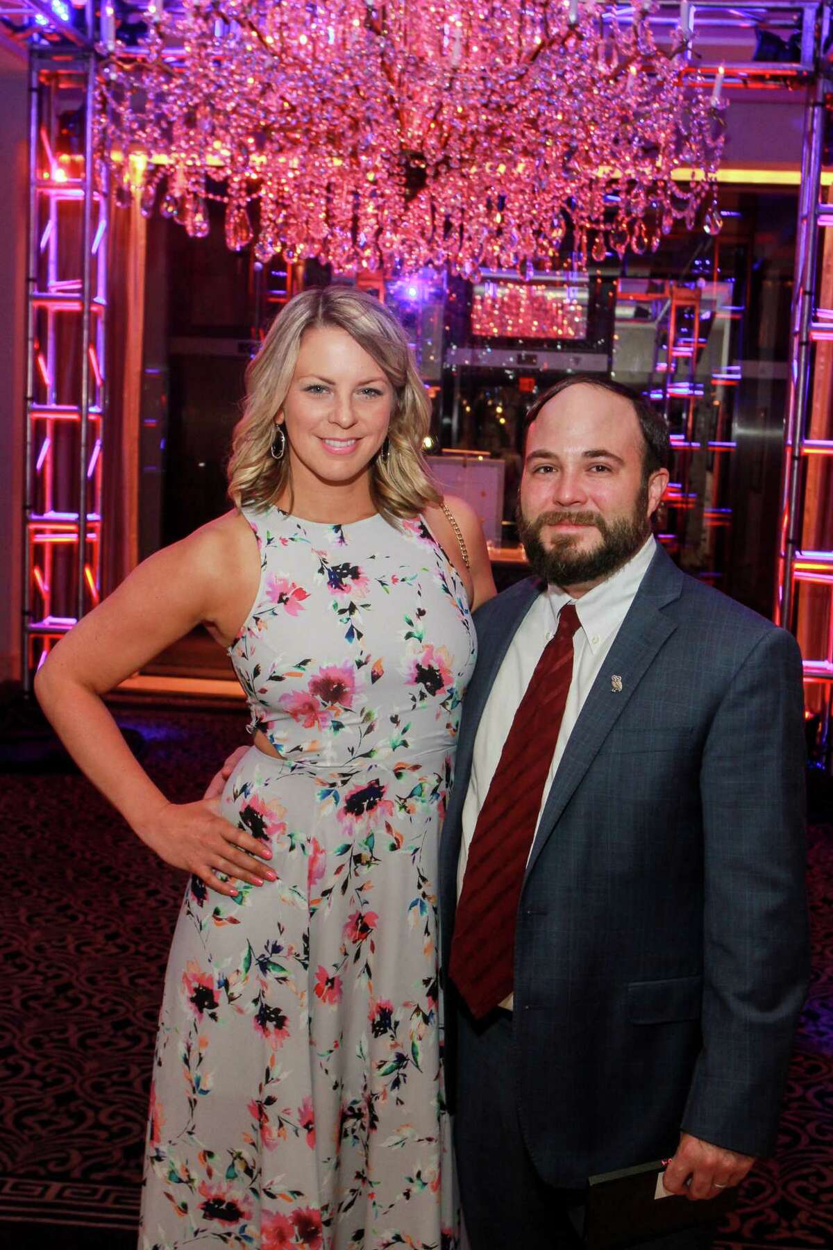 Art League Houston patrons toast Lynn Goode and Trenton