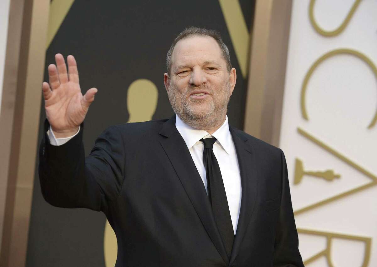 Harvey Weinstein arrives at the Oscars in Los Angeles on March 2, 2014.