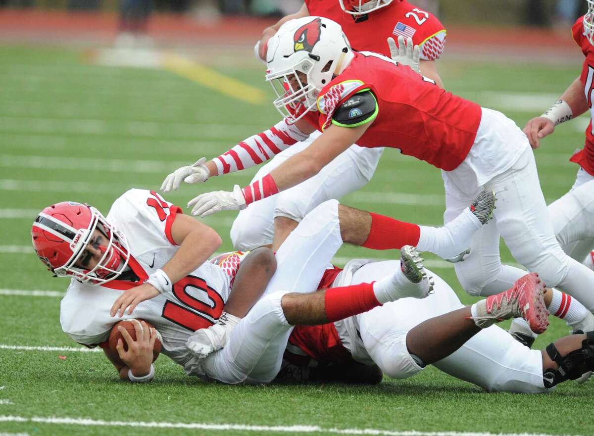 Greenwich football team beats rival New Canaan