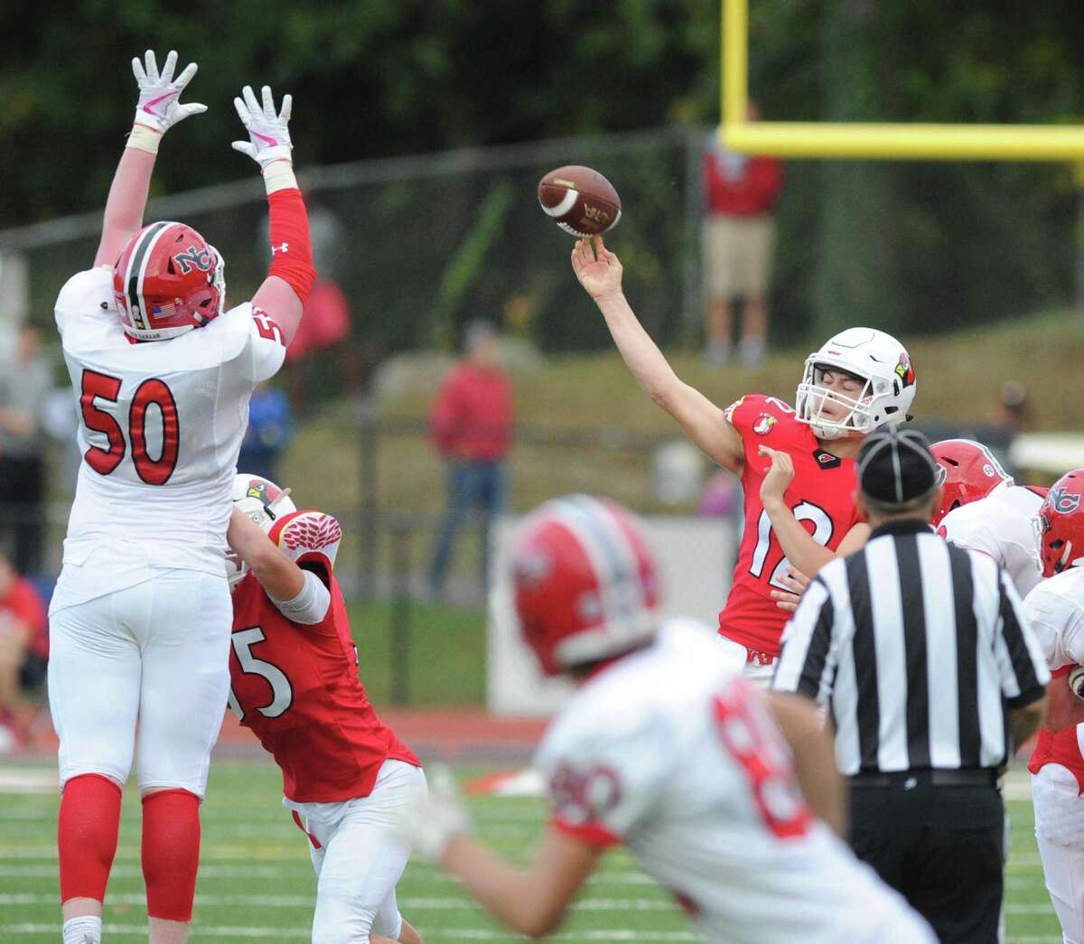 Greenwich football team beats rival New Canaan