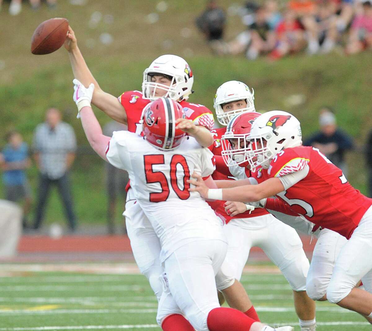 Greenwich football team beats rival New Canaan