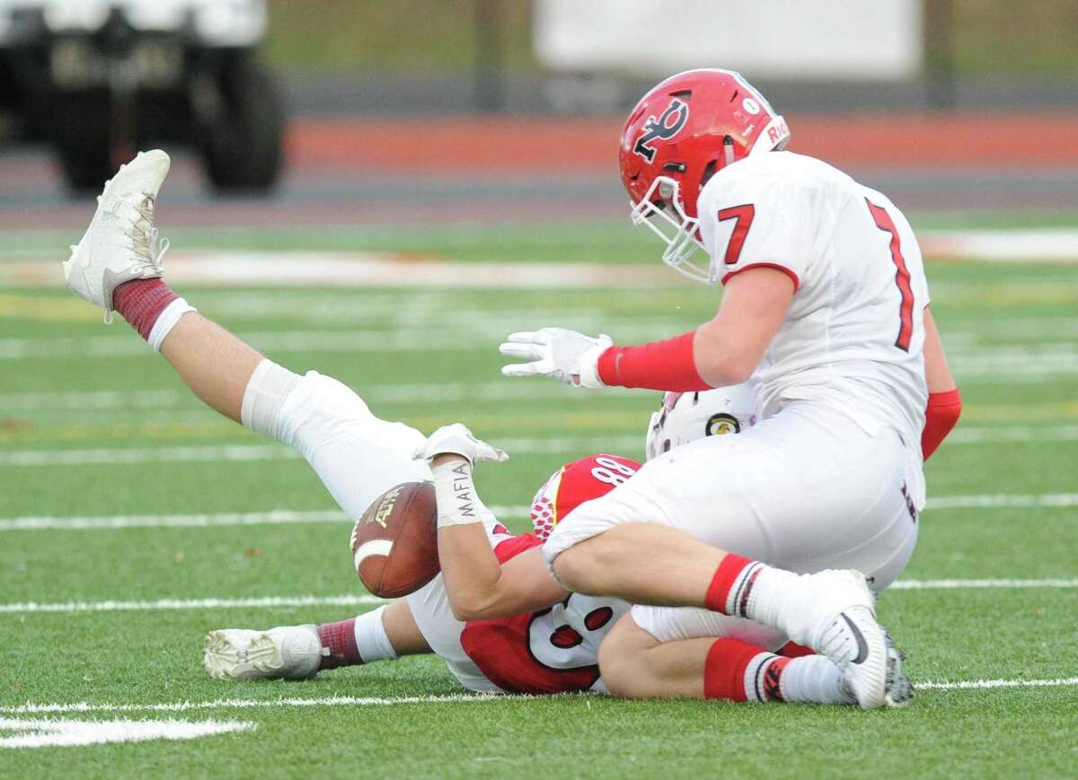 Greenwich football team beats rival New Canaan