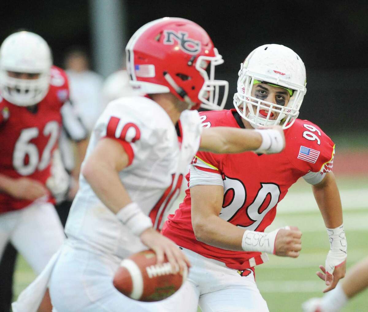 Greenwich football team beats rival New Canaan