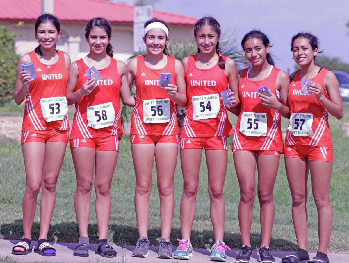 The United girls’ cross country team placed third Saturday at the District 29-6A meet.