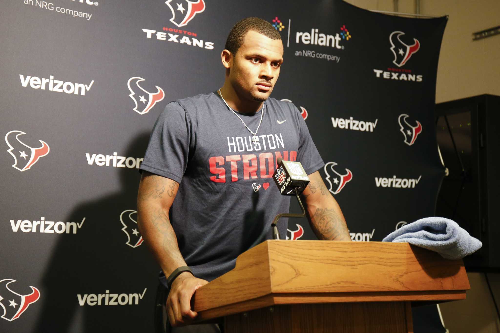 Deshaun Watson and the Texans wore Astros jerseys