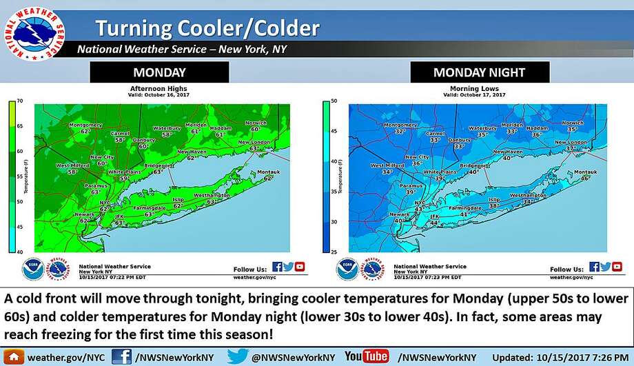 Some parts of state could see 1st frost of season Connecticut Post