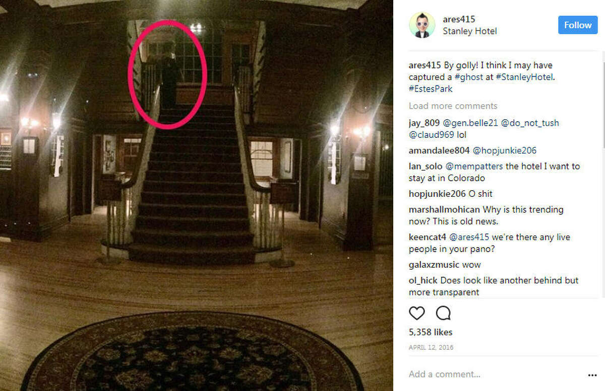 Henry Yau of Houston claims a ghost may be in one of his photos he took at the Stanley Hotel in Colorado.Image source: Instagram 