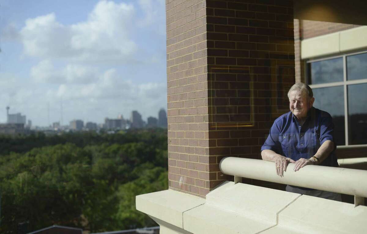 San Antonio businessman Red McCombs will soon turn 90 years old. He said that he has never considered retiring. He is photographed at McCombs Enterprises in San Antonio.