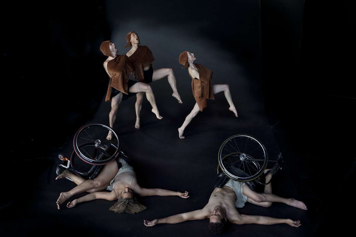 Caption: AXIS Dance Company and InkBoat in ODD Photo Credit: Michele Clement