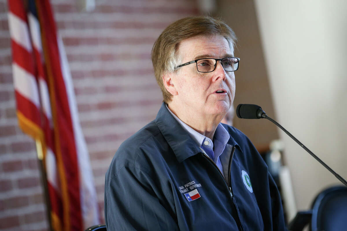 Lt. Gov. Dan Patrick speaks during the Texas Senate Committee on Agriculture, Water, and Rural Affairs interim hearing on Monday, Oct. 16, 2017, at the East Montgomery County Improvement District in New Caney.