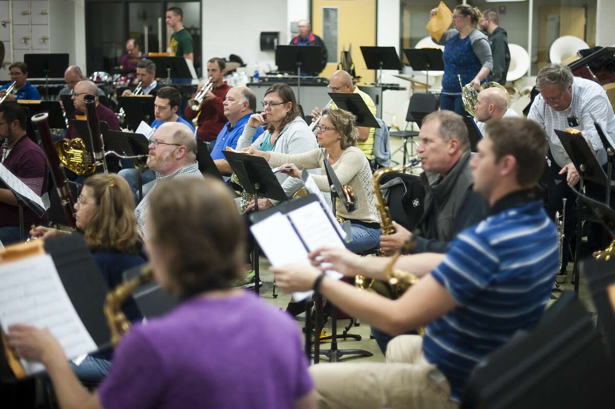 Midland Concert Band rehearsal