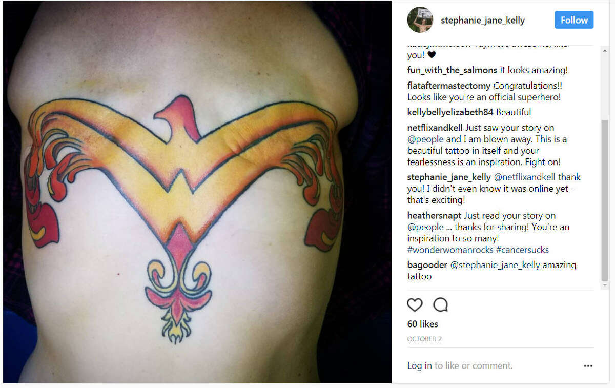 Woman Covers Her Double Mastectomy Scars With Beautiful Wonder Woman Tattoo
