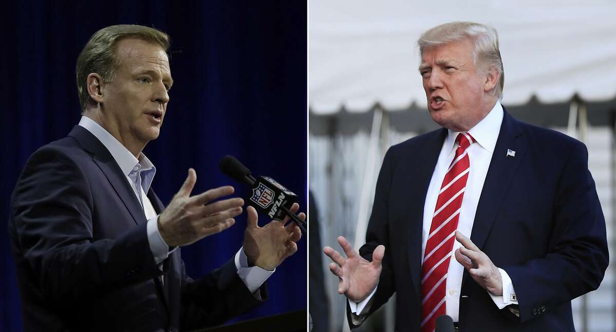 September 23, 2017 - NFL commissioner Roger Goodell responds to Trump in support of players: