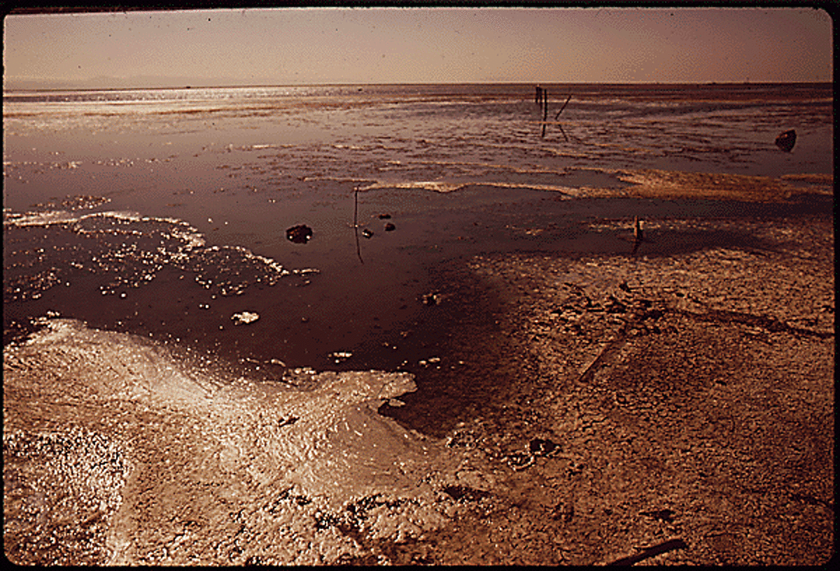 The EPA captured photos of sewage entering the bay in the 1970s.
