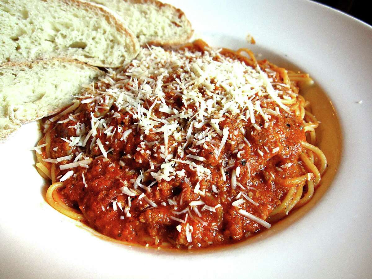 Spaghetti bolognese from Aldo's Ristorante Italiano on Fredericksburg Road.