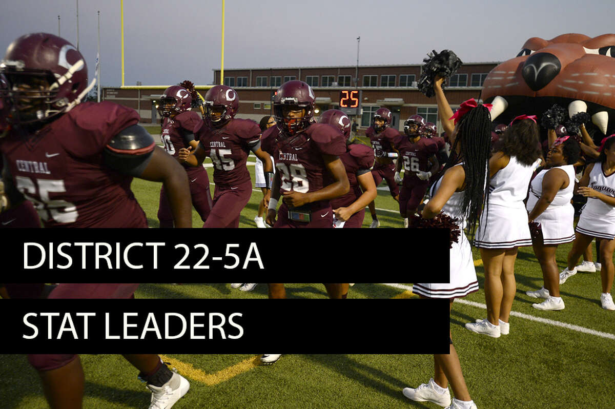 District 22-5A stat leaders heading into Week 8. (Enterprise file photo)