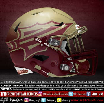 Custom Ncaa Concept Football Helmets Show What Your Favorite