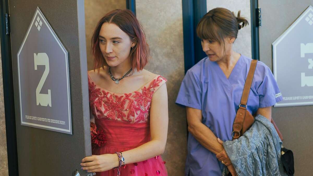 Saoirse Ronan (left) and Laurie Metcalf in "Lady Bird"