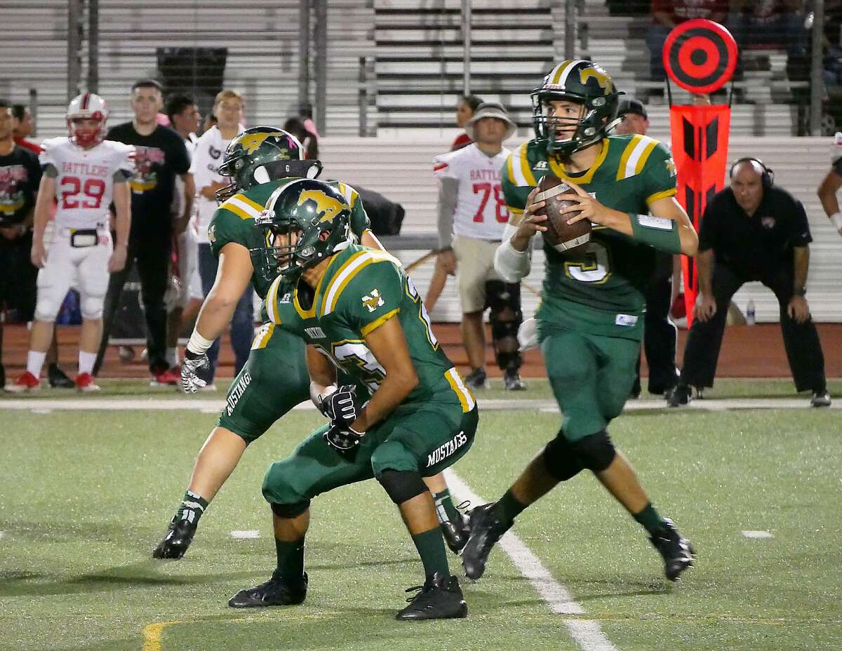 Nixon quarterback J.C. Ayala and the Mustangs host Valley View on Thursday at 7 p.m. at Shirley Field.