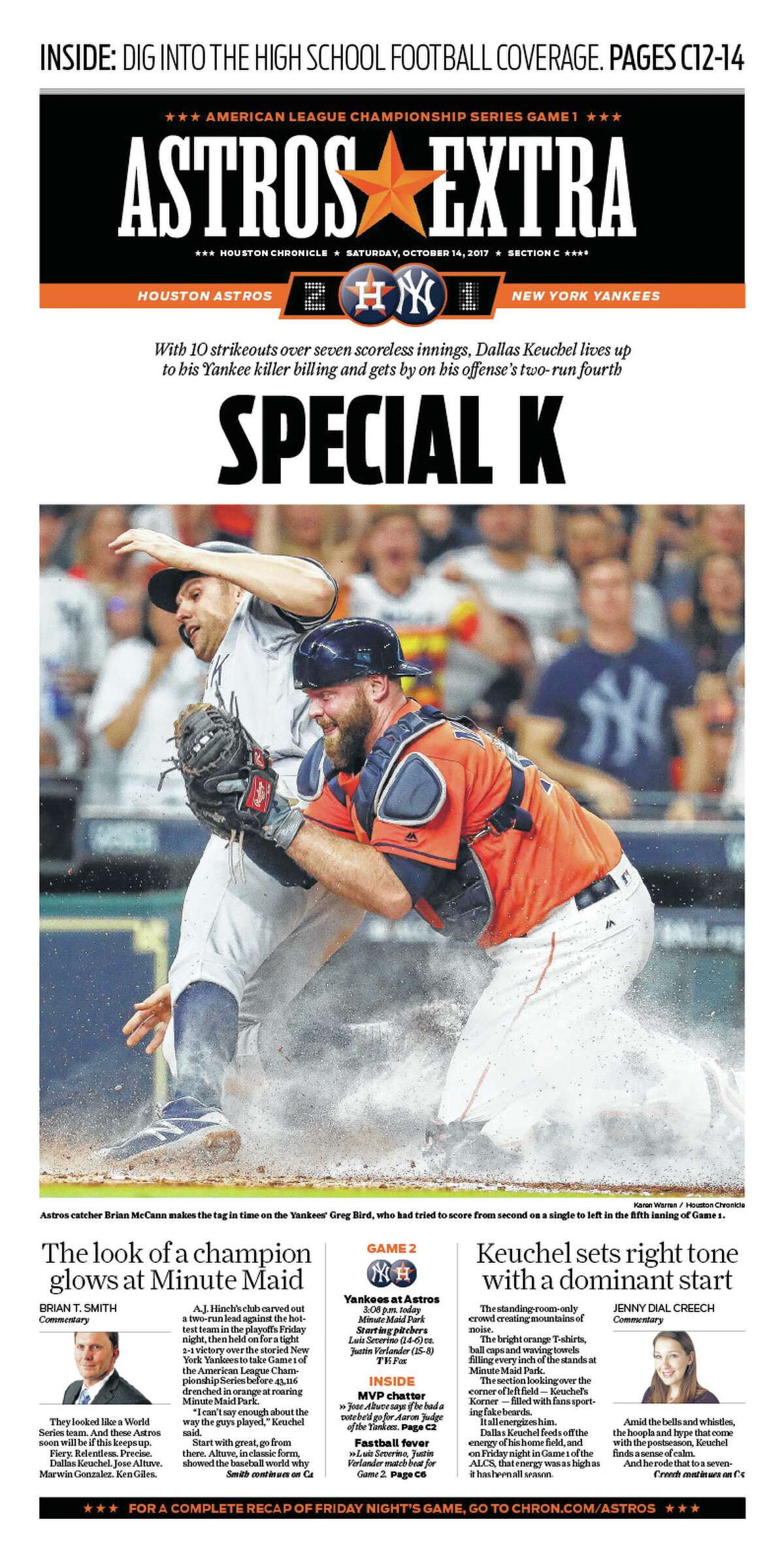 Houston Chronicle Front Pages Capture Astros' Run To World Series