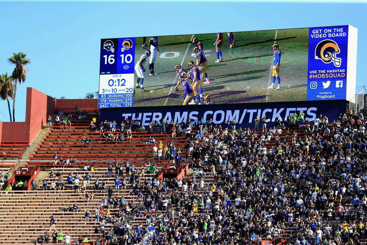 Los Angeles Rams LA Memorial Coliseum NFL Football 8 x 10