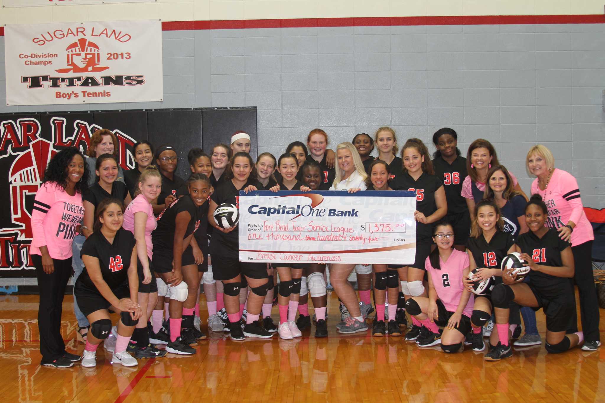 Sugar Land Middle School volleyball teams raise funds to fight breast