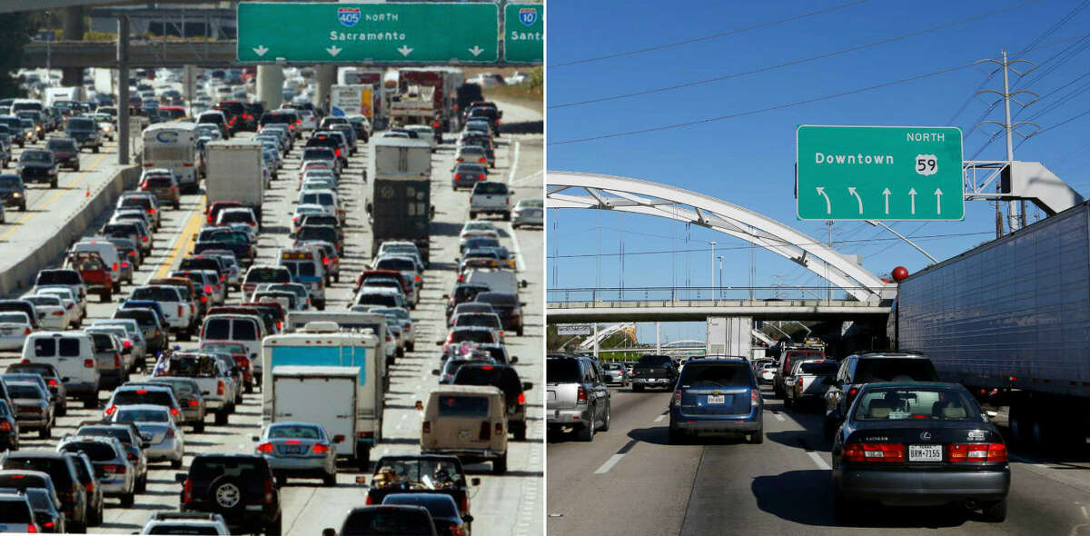 Popular sayings LA: "It only takes 20 minutes, depending on traffic." HOU: "Houston, we have a problem."