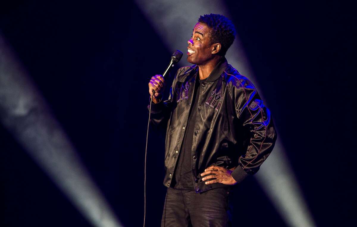 US comedian Chris Rock peformes his Total Blackout Tour show in the Ziggo Dome in Amsterdam, on October 8, 2017. 