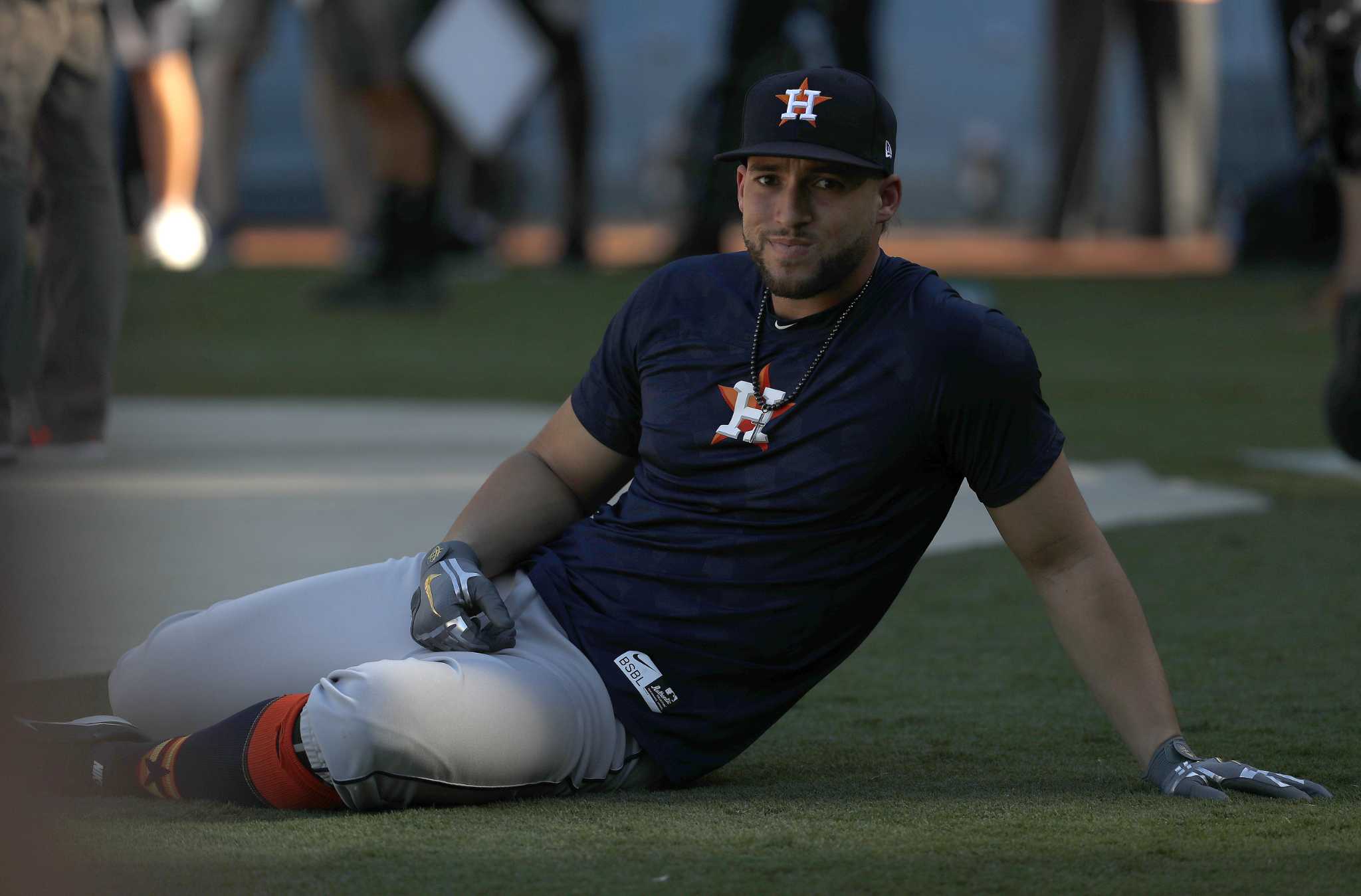 Houston Astros OF Springer reps UConn on World Series cleats