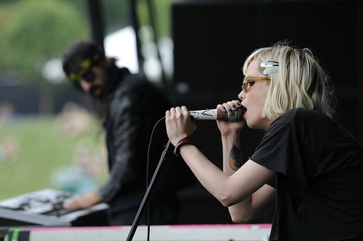 CHICAGO, IL - AUGUST 2: Alice Glass of Crystal Castles performs during Lollapalooza 2013 at Grant Park on August 2, 2013 in Chicago, Illinois. (Photo by Seth McConnell/The Denver Post via Getty Images)