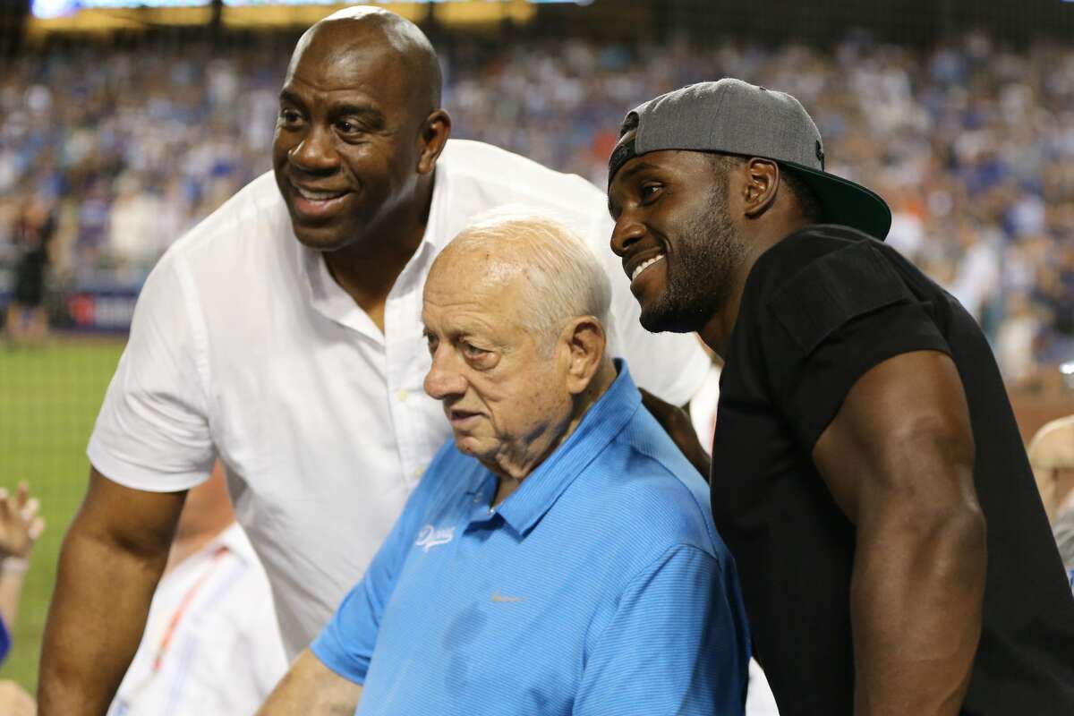 The stars came out to watch the Dodgers beat the Astros during the