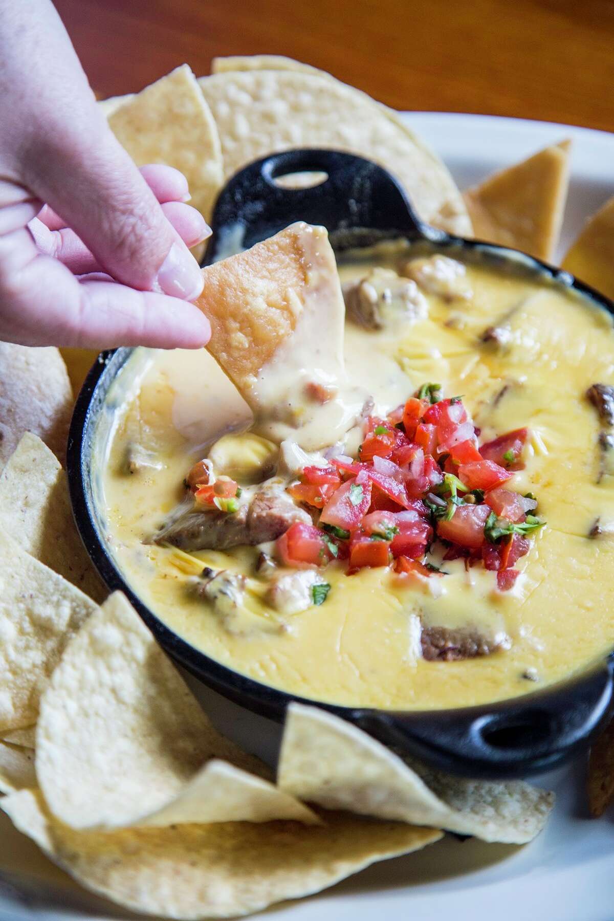 Beaver's on Westheimer offers queso with smoked brisket.