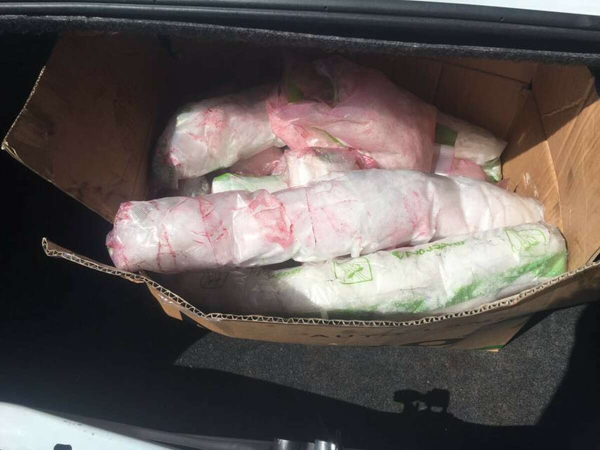 Two suspects and 56 pounds of methamphetamine are off the streets in Fort Bend County, after authorities made an Oct. 24, 2017 traffic stop along U.S. 59 in the Richmond area.