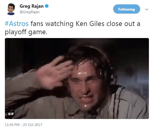 Internet freaks out over nerve-wracking Astros' Game 2 win