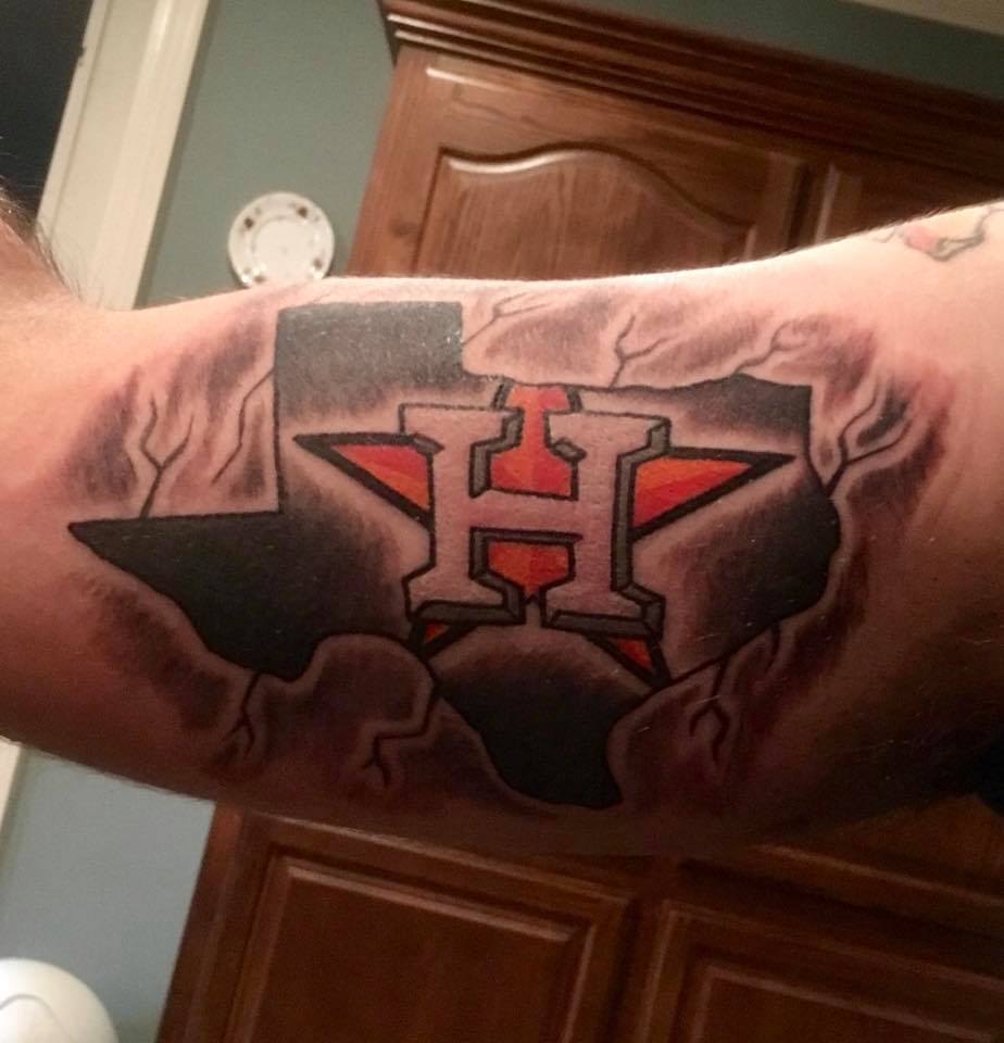 Houston Astros Temporary Tattoo Sticker  OhMyTat