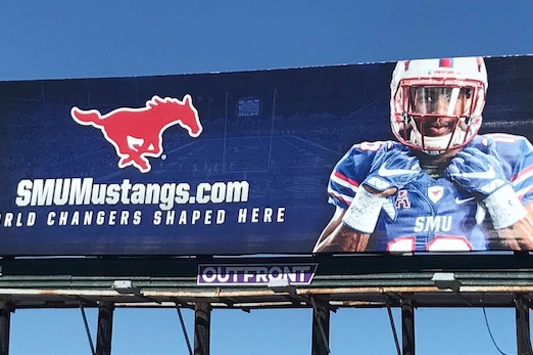 Rivalry confirmed: SMU places billboard a mile from UH campus