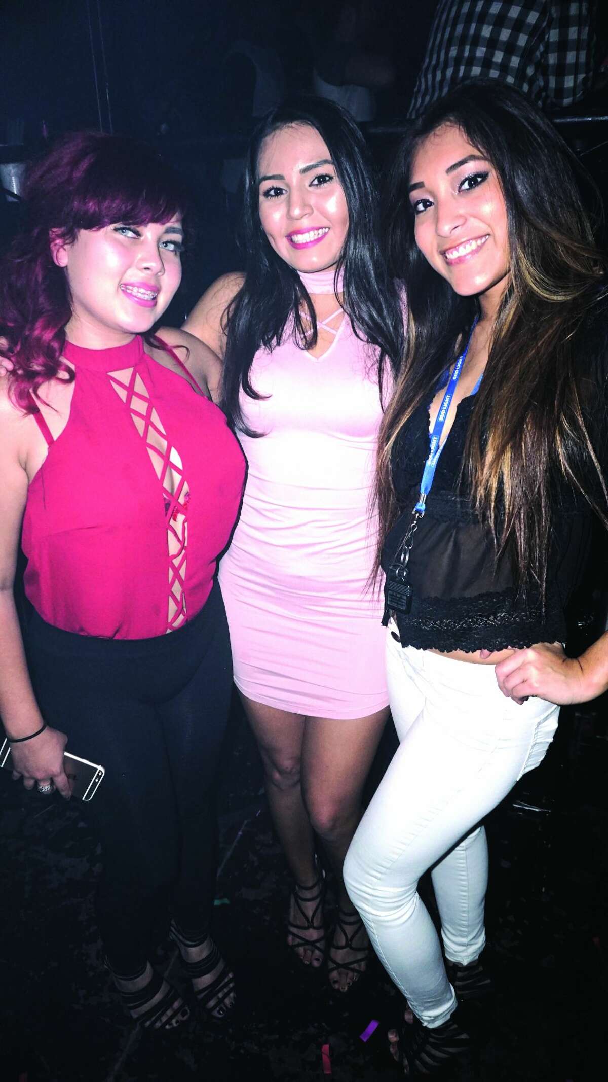 Merzadis Newsome, Cecilia Ramirez and Genesis Hernandez at Vibe Friday, October 27, 2017