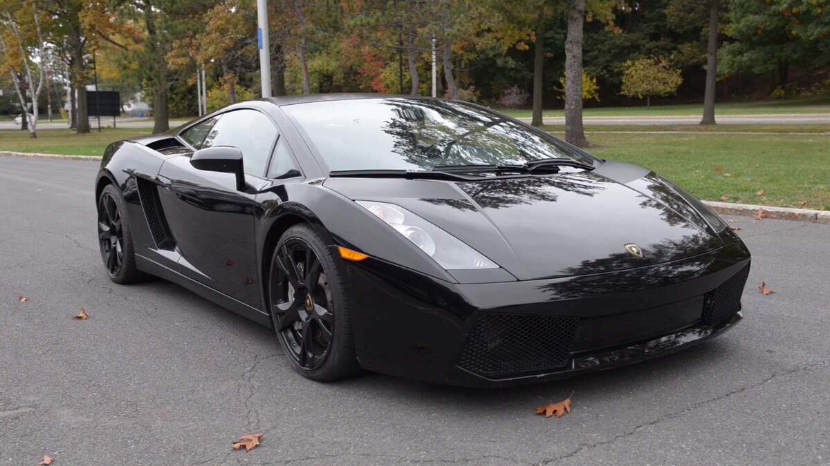 The state plans to auction off this 2007 Lamborghini Gallardo Nera at a surplus vehicle auction in Albany, N.Y., on Wednesday, Nov. 8, 2017. (Photo provided)