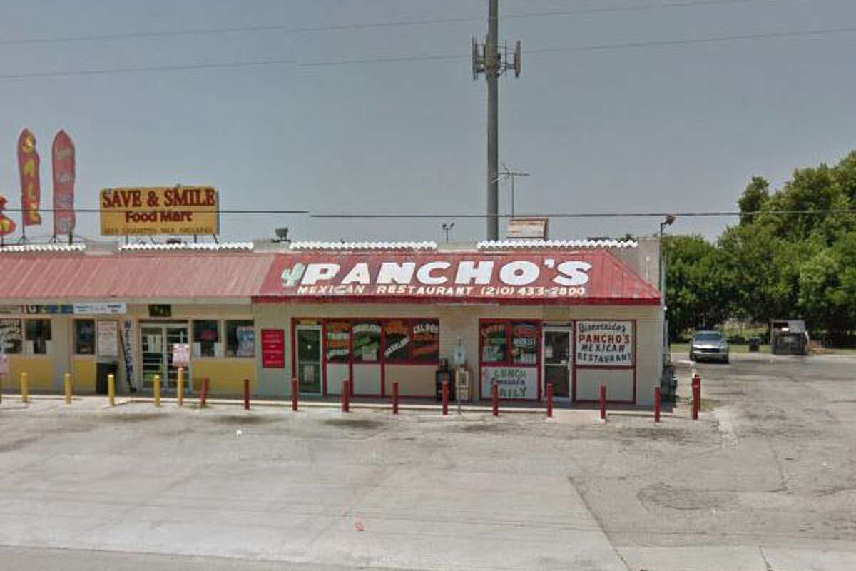 Pancho's Mexican Restaurant: 1005 Old Hwy 90 W., San Antonio, Texas 78237 Date: 10/24/2017 Score: 66 Highlights: Foods stored in refrigeration unit not protected from cross contamination; mold buildup seen in the ice machine; employees did not wash hands after bare-hand contact with ready-to-eat foods; multi-purpose cleaner and bottle of medicine seen above table where tortillas are made; no paper towels or soap seen at hand washing sink in the kitchen.