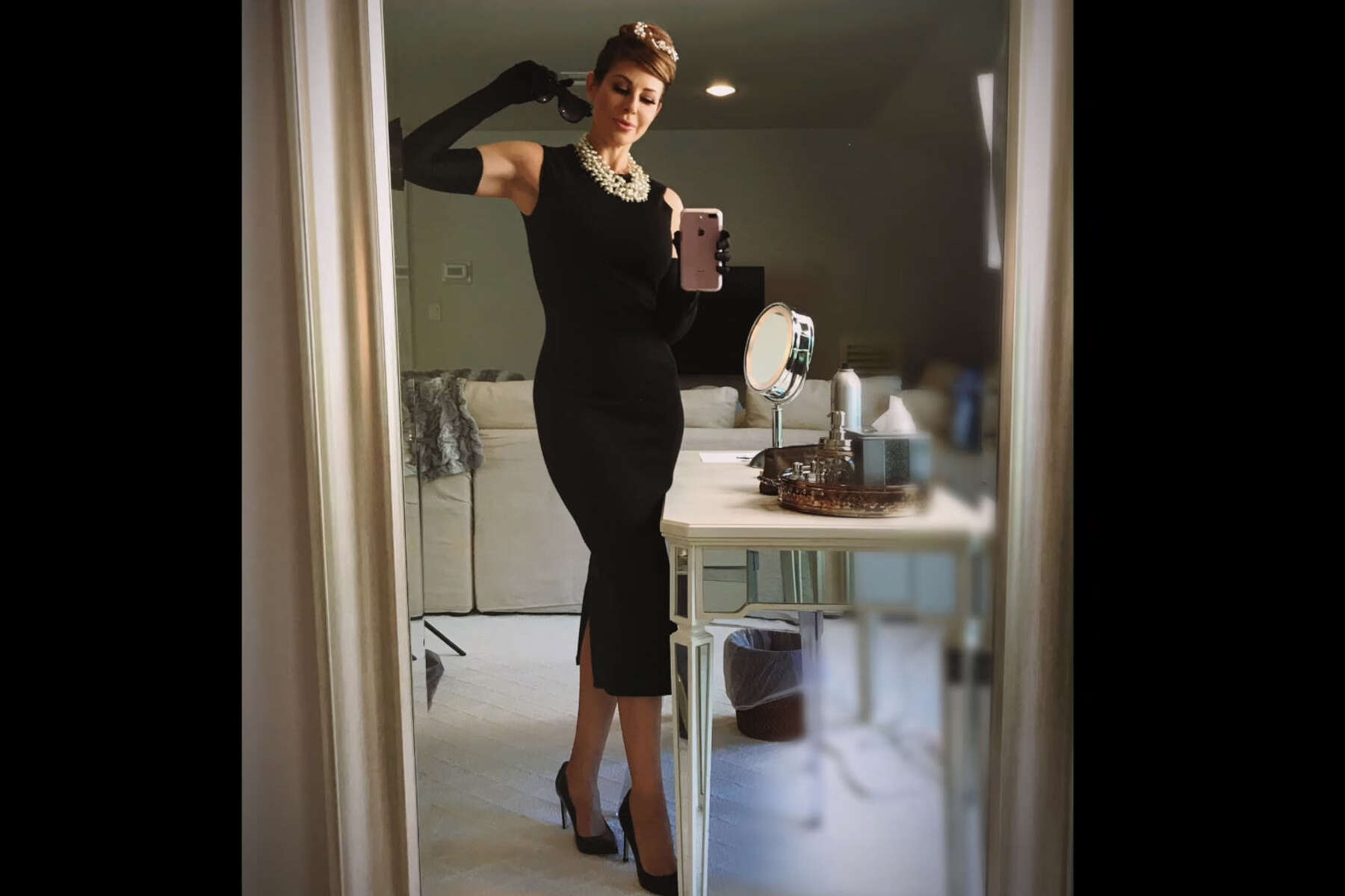 KPRC-TV's Dominique Sachse looks like a dead ringer for Audrey Hepburn